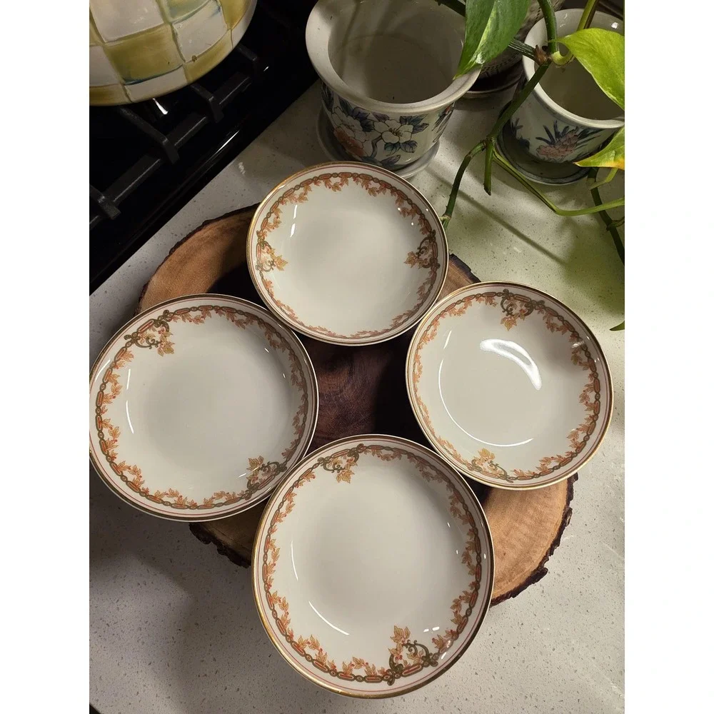 Antique Haviland Limoges Schleiger 290 Pattern Dessert Bowls 5